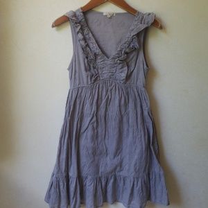 Donated!! Gorgeous Ruffled Gray Dress